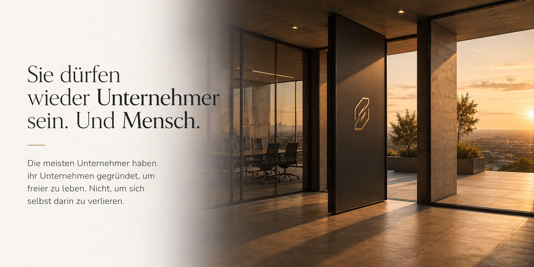 Sie dürfen wieder Unternehmer sein. Und Mensch. Die meisten Unternehmer haben ihr Unternehmen gegründet, um freier zu leben. Nicht, um sich selbst darin zu verlieren.