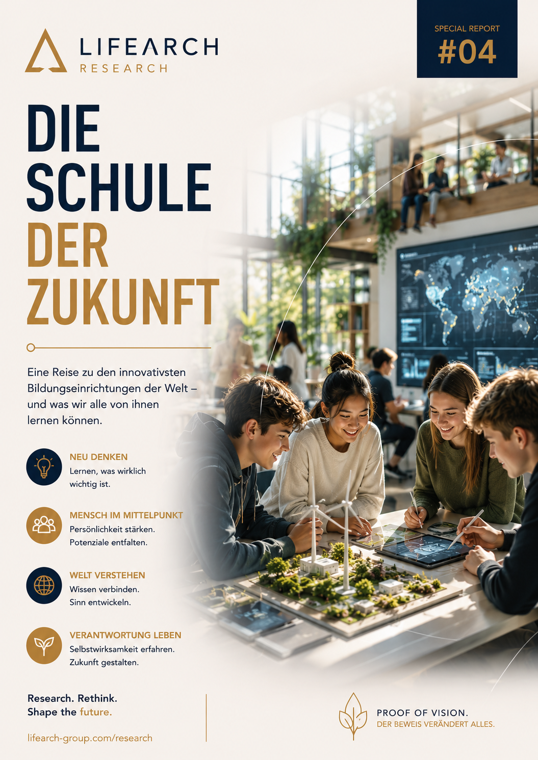 Konzeptcover Die Schule der Zukunft, Report Nummer 04